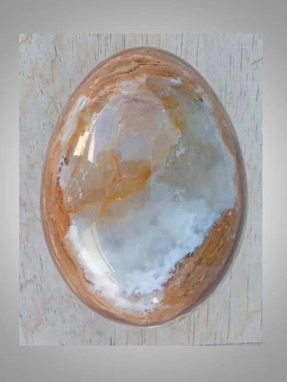 green onyx Egg crystal rock stone  Balance Clarity